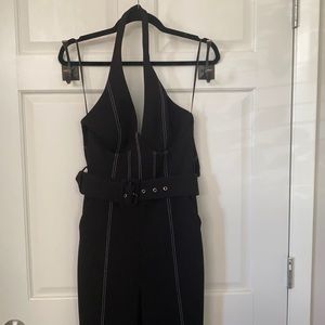 Black corset jumpsuit